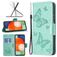 Mobigear Butterfly Samsung Galaxy A13 4G Hülle Klapphülle Geldbörse - Türkis