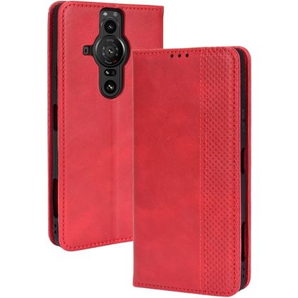Mobigear Sensation Sony Xperia Pro-I Hülle Klapphülle Geldbörse - Rot