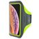 Mobiparts Comfort Fit Handyhalterung Joggen iPhone XS Max Sporthülle Neopren Sportarmband - Neon Green