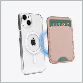 Valenta Card Wallet Stand Kartenetui - 3 Karten - MagSafe Kompatibel - Metallic Rose