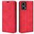 Mobigear Retro Slim Motorola Moto G85 Klapphülle Portemonnaie - Rot