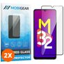 Mobigear Premium Samsung Galaxy M32 4G Panzerglas Gehärtetes Glas Displayschutz - Hüllenfreundlich - Schwarz (2er Pack)