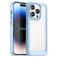 Mobigear Crystal iPhone 15 Pro Hülle Hardcase Backcover - Transparent / Blau