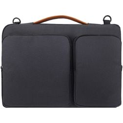Mobigear Traveler Nylon Laptop Umhängetasche Laptoptasche - Schwarz