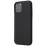 Mobigear Rubber Touch iPhone 12 Pro Silikon Hülle Backcover - Schwarz
