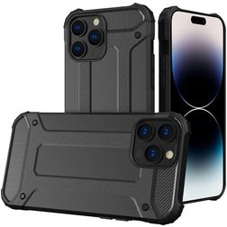 Mobigear Outdoor iPhone 14 Pro Max Hülle Hardcase Backcover Stoßfest - Schwarz