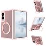 Mobigear 360 Rotating Ring Samsung Galaxy Z Fold 8 Ultra MagSafe Hülle Hardcase Backcover mit Ringhalter - Pink