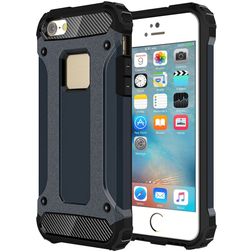 Mobigear Outdoor iPhone SE (2016) Hülle Hardcase Backcover Stoßfest - Dunkelblau