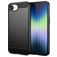 Mobigear Brushed Slim iPhone 17e Hülle Flexibles TPU Backcover - Schwarz