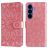Mobigear Sunflower Samsung Galaxy S26 Plus Hülle Klapphülle Geldbörse - Roségold