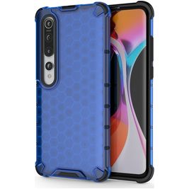 Mobigear Honeycomb Xiaomi Mi 10 Hülle Hardcase Backcover Stoßfest - Blau