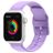 Mobigear Dashed Silikon Apple Watch Armband Dornschließe - 49/46/45/44 mm - Lila