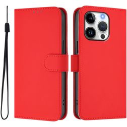 Mobigear Urban Wallet iPhone 16 Pro Hülle Klapphülle Geldbörse - Rot