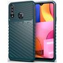 Mobigear Groove Samsung Galaxy A20s Hülle Flexibles TPU Backcover - Grün
