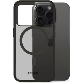 Mobilize Hybrid iPhone 15 Pro MagSafe Hülle Hardcase Backcover Stoßfest - Schwarz