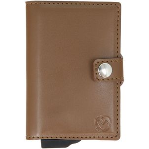 Valenta Card Case Essential Wallet Echtleder Kartenetui - 10 Karten - Braun