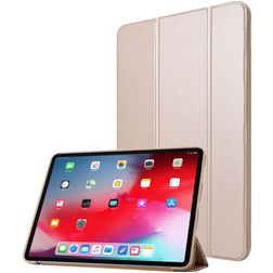 Mobigear Tri-Fold Gel iPad Pro 11 Zoll (2021) Hülle TPU,Kunstleder Klapphülle - Gold