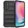 Mobigear Bumpy Samsung Galaxy A24 Hülle Flexibles TPU Backcover - Schwarz