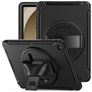 Mobigear SureGrip Samsung Galaxy Tab A9 Plus (2023) Hülle Kunststoff,Silikon Backcover + Ständer - Schwarz