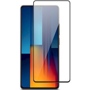 Mobigear Premium POCO M6 Pro Panzerglas Gehärtetes Glas Displayschutz - Hüllenfreundlich - Schwarz