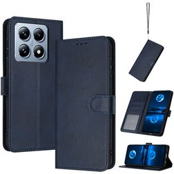 Mobigear Wallet Xiaomi 14T Hülle Klapphülle Geldbörse - Dunkelblau