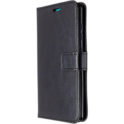 Mobigear Wallet Samsung Galaxy A51 Hülle Klapphülle Geldbörse - Schwarz