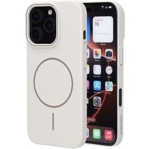 Mobiparts Slim Line iPhone 16 Pro MagSafe Hülle Hardcase Backcover - Off White