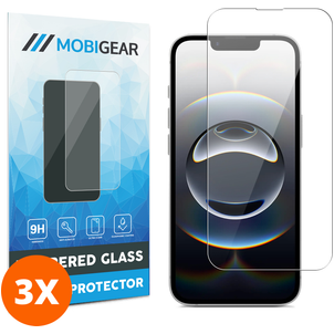 Mobigear iPhone 16e Panzerglas Gehärtetes Glas Displayschutz - Hüllenfreundlich (3er Pack)