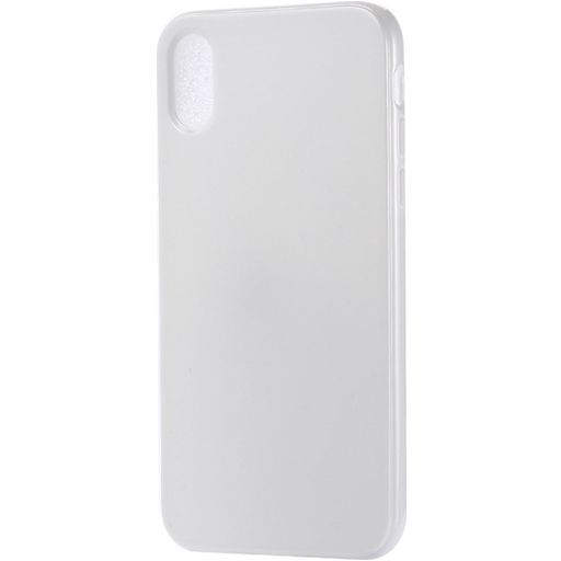 Mobigear Colors iPhone XS Max Hülle Flexibles TPU Backcover - Weiß