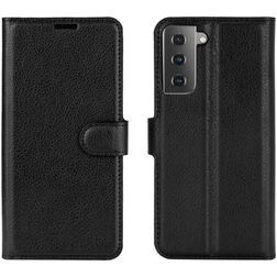 Mobigear Classic Samsung Galaxy S21 Hülle Klapphülle Geldbörse - Schwarz
