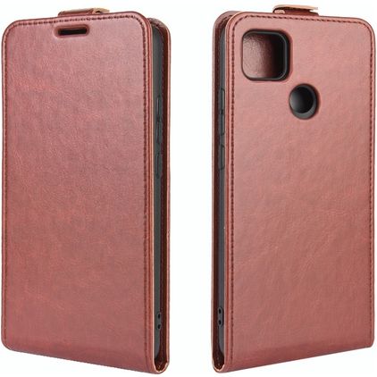 Mobigear Xiaomi Redmi 9C Hülle Flipcase - Braun