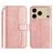 Mobigear S Line iPhone 17 Pro Max Hülle Klapphülle Geldbörse - Roségold