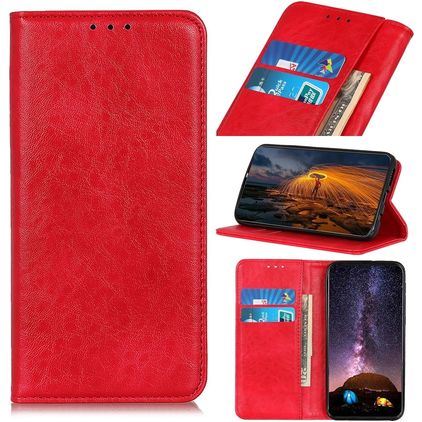 Mobigear Classic Elegance iPhone 7 Hülle Klapphülle Geldbörse - Rot