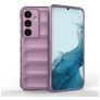 Mobigear Bumpy Samsung Galaxy S24 Hülle Flexibles TPU Backcover - Lila