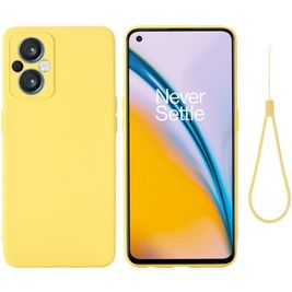 Mobigear Rubber Touch OPPO Reno 8 Lite Silikon Hülle Backcover - Gelb