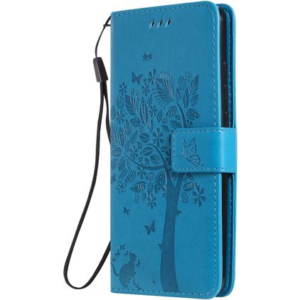 Mobigear Tree Xiaomi Mi 9T Pro Hülle Klapphülle Geldbörse - Blau
