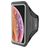 Mobiparts Comfort Fit Handyhalterung Joggen iPhone XS Max Sporthülle Neopren Sportarmband - Schwarz