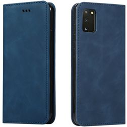 Mobigear Retro Slim Samsung Galaxy S20 Klapphülle Portemonnaie - Blau