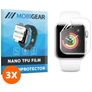 Mobigear Apple Watch - 38 mm Hydrogel TPU Displayschutz - Hüllenfreundlich (3er Pack)