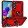 Mobigear Armor Ring Samsung Galaxy A35 Hülle Hardcase Backcover Stoßfest mit Ringhalter - Rot