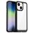 Mobigear Crystal iPhone 14 Hülle Hardcase Backcover - Transparent / Schwarz