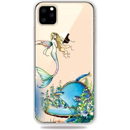 Mobigear Design iPhone 11 Pro Max Hülle Flexibles TPU Backcover - Meerjungfrau