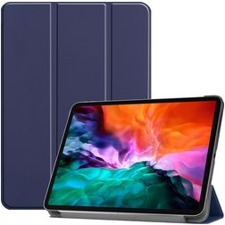 Mobigear Tri-Fold iPad Pro 12.9 Zoll (2022) Hülle Klapphülle - Dunkelblau