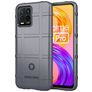 Mobigear Rugged Shield Realme 8 Hülle Flexibles TPU Backcover Stoßfest - Grau