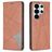 Mobigear Rhombus Slim Samsung Galaxy S26 Ultra Hülle Klapphülle - Braun