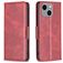 Mobigear Excellent iPhone 15 Plus Klapphülle Portemonnaie - Rot