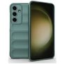 Mobigear Bumpy Samsung Galaxy S24 FE Hülle Flexibles TPU Backcover - Grün