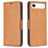 Mobigear Excellent iPhone Air Hülle Klapphülle Geldbörse - Cognac