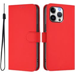 Mobigear Urban Wallet iPhone 16 Pro Max Hülle Klapphülle Geldbörse - Rot