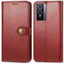 Mobigear Snap Button Vivo Y76 Hülle Klapphülle Geldbörse - Rot